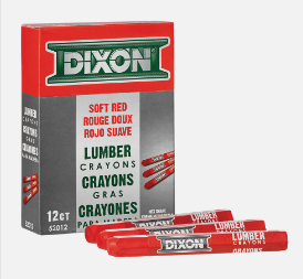 [52012 DXT] Lumber Crayon Soft Red 12ct