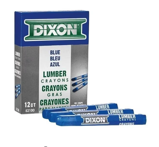 [52100 DXT] Lumber Crayon Blue 12ct