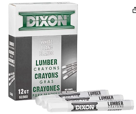 [52300 DXT] Lumber Crayon White 12ct