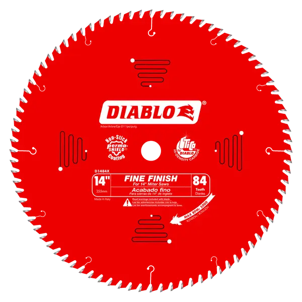 [D1484X DBL] Diablo 14" x 84T Fine Finish Saw Blade