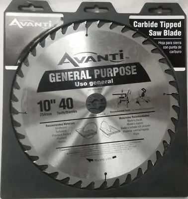 [A1040X AVT] Avanti 10" 40T Circle Saw Blade