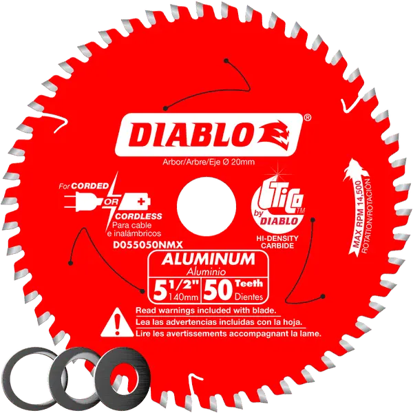 [D055050NMX DBL] Diablo 5-1/2 x 50T Alum/Plastic Blade