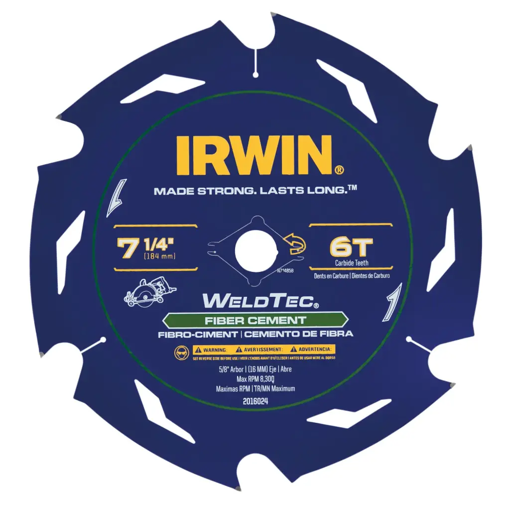 [2016024 IRW] Irwin Marathon w/ WeldTec Fiber Cement Blade