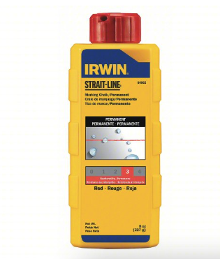 [64902 IRW] Irwin Chalk Red 8oz