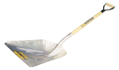 #12 Aluminum Grain Scoop, 29" Hardwood Handle, Steel D-Grip
