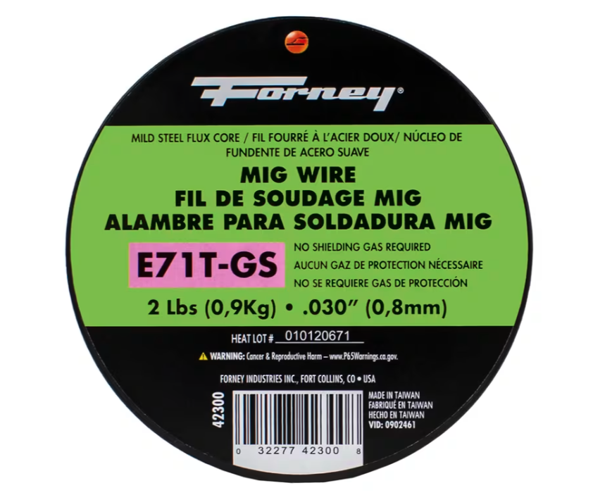 E71T-GS Self, Steel Flux-Core Welding Wire, .030 in x 2 Pound