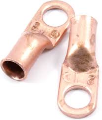 [60105] #2 Cable 3/8" Stud Lug Copper 2pk
