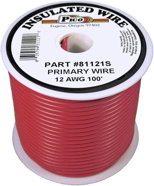 12 GA Red Prmry Wire
