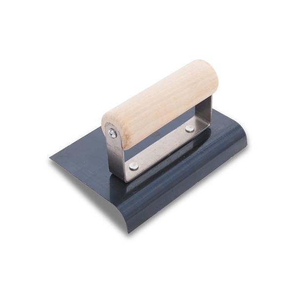[13972] Blue Steel 3/8" Radius Hand Edger 6x4 Wood Grip