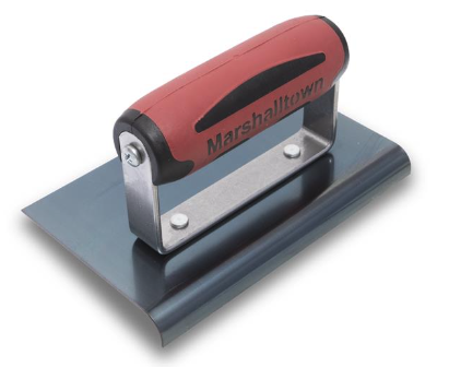 [14223] Blue Steel Straight End 3/8" Radius Hand Edger 6x4