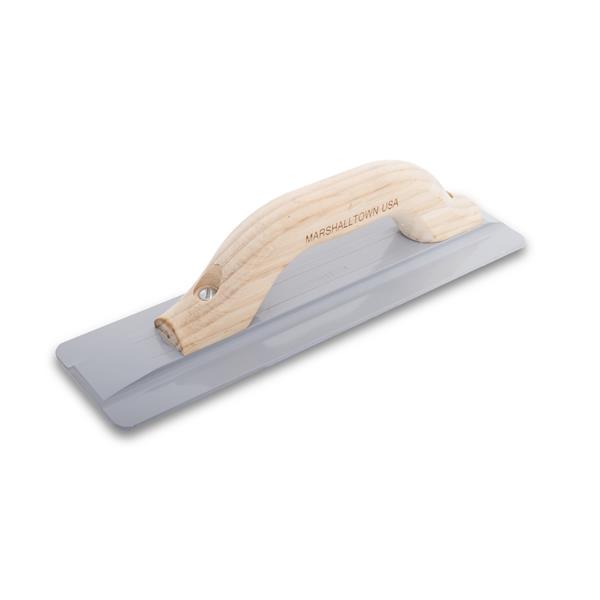 [14606] Beveled End Magnesium Hand Float 12" Wood Grip
