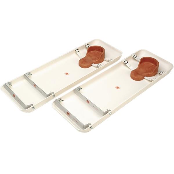 [16455] Plastic, Foot Brackets, Rubber Knee Pads