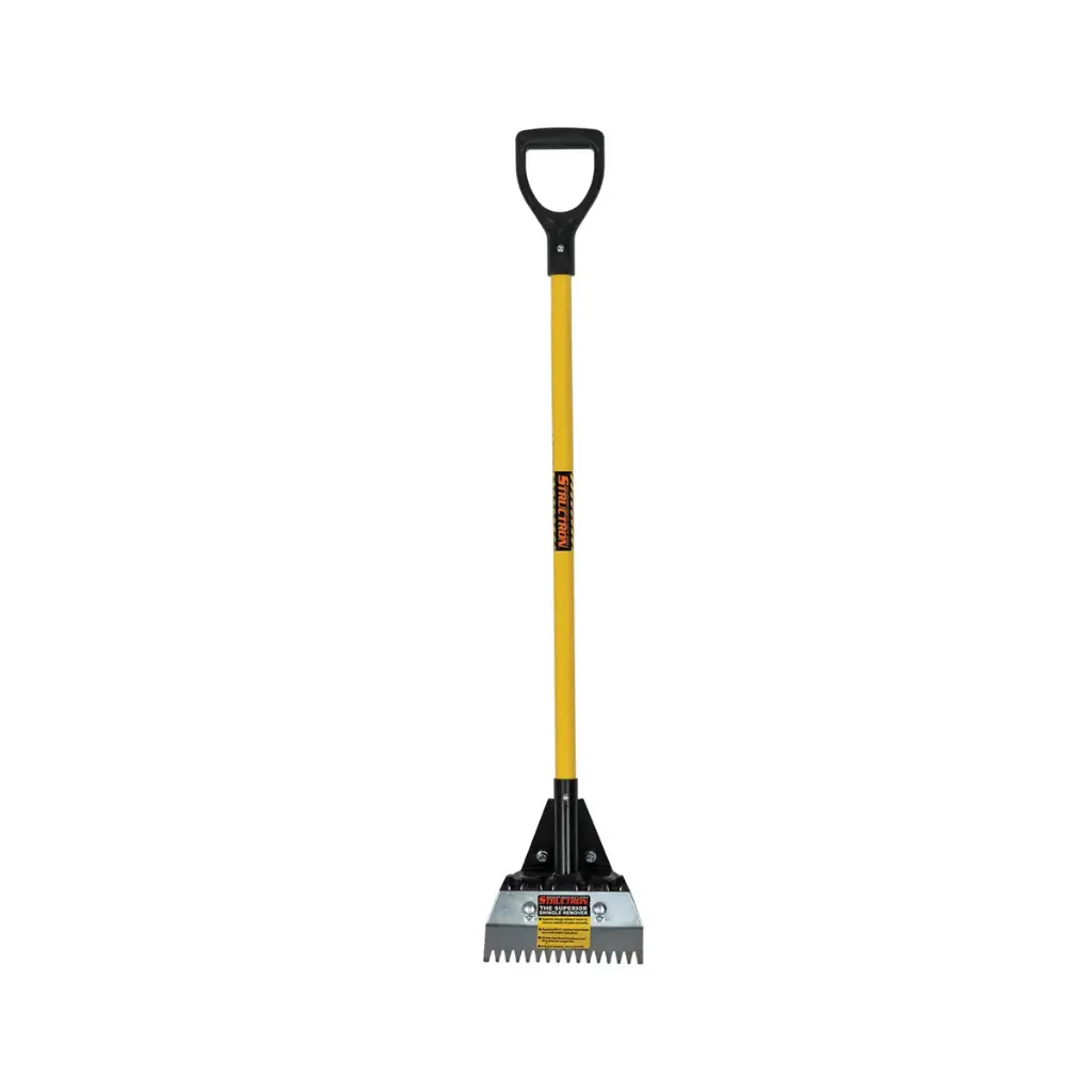 Shingle Remover, Steel Head, 36" Yellow Fiberglass Handle, D-Grip