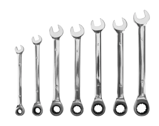 7 pc. Metric Ratcheting Wrench Set