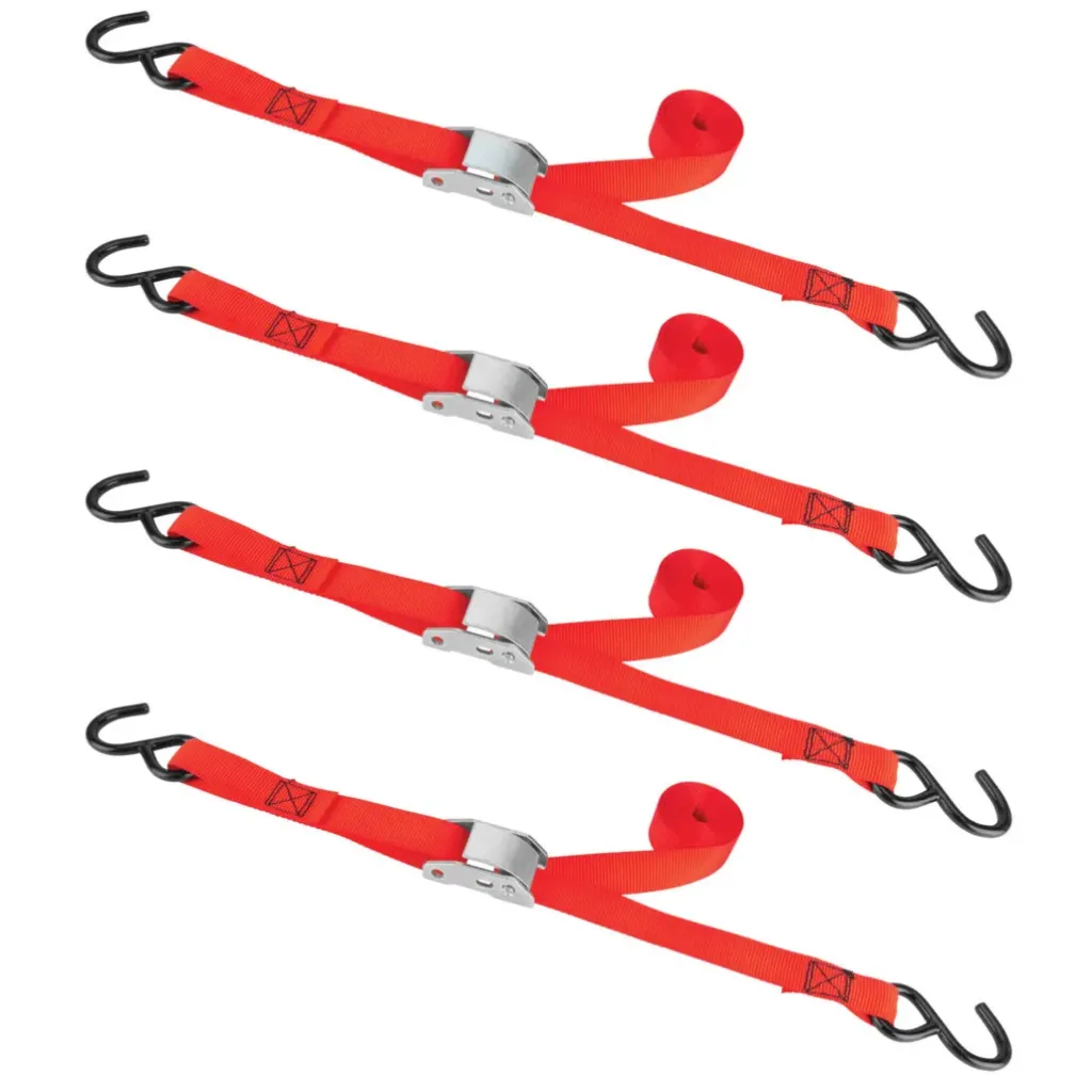 [W1846] 4 pk. 1" X 10' Cam Buckle Straps