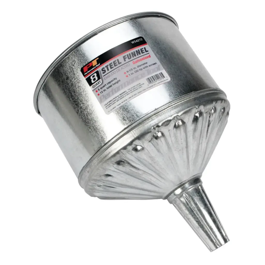 8 Qt Steel Galvanized Funnel