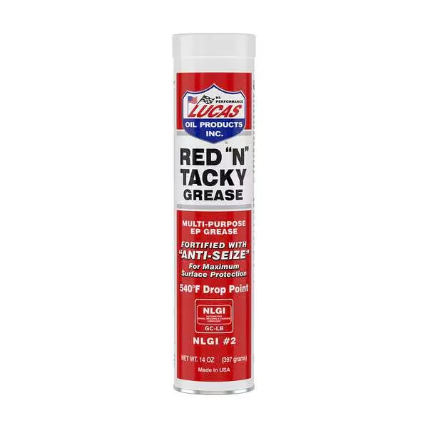 Lucas Oil Products Red "N" Tacky Red Lithium Grease 14 oz