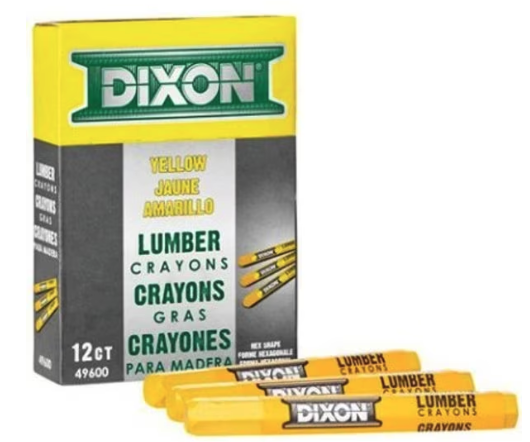 Lumber Crayon Yellow 12ct