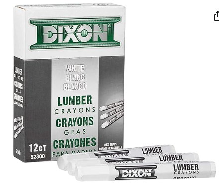 [52300] Lumber Crayon White 12ct