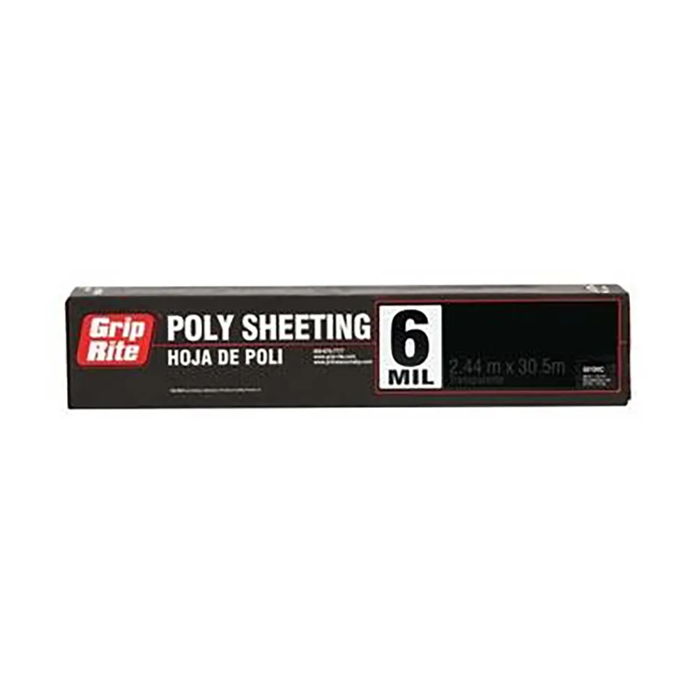 [610100B GRT] Poly Sheeting 6 Mil 10'x100' Black