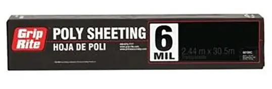 [620100C GRT] Poly Sheeting 6 Mil 20x100 Clear