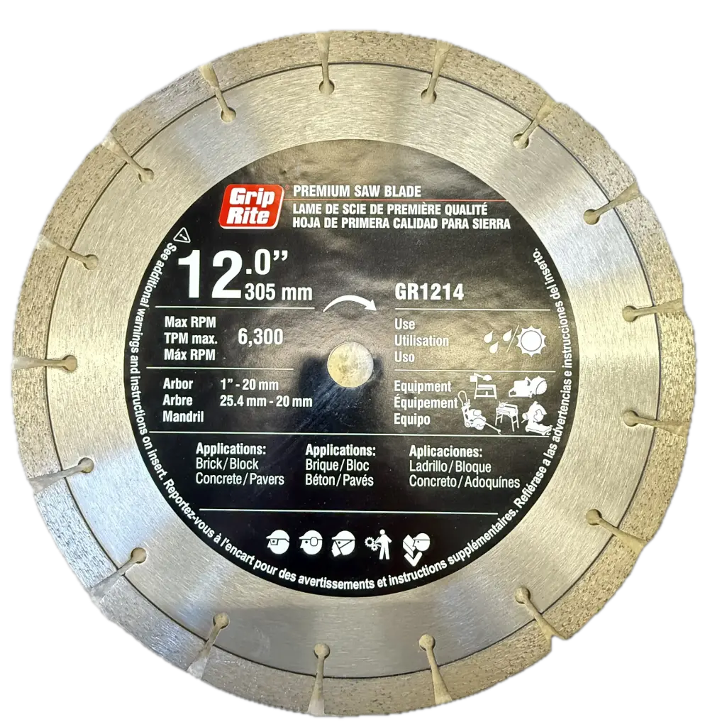 [GR1214 GRT] Diamond Segmented Blade 12in