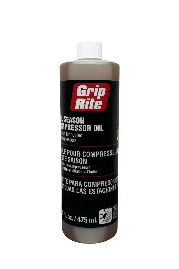 Grip-Rite Compressor Oil, 444°F Flash, 16 oz Bottle 
