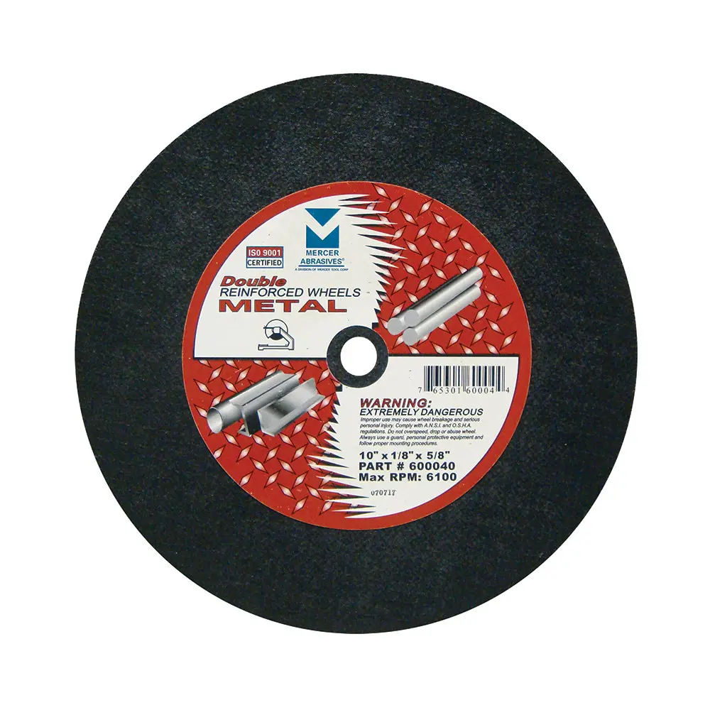 [600050 MRA] Metal Stationary Saw Cut-Off Wheel-Double Reinforced-10"x1/8"x1"