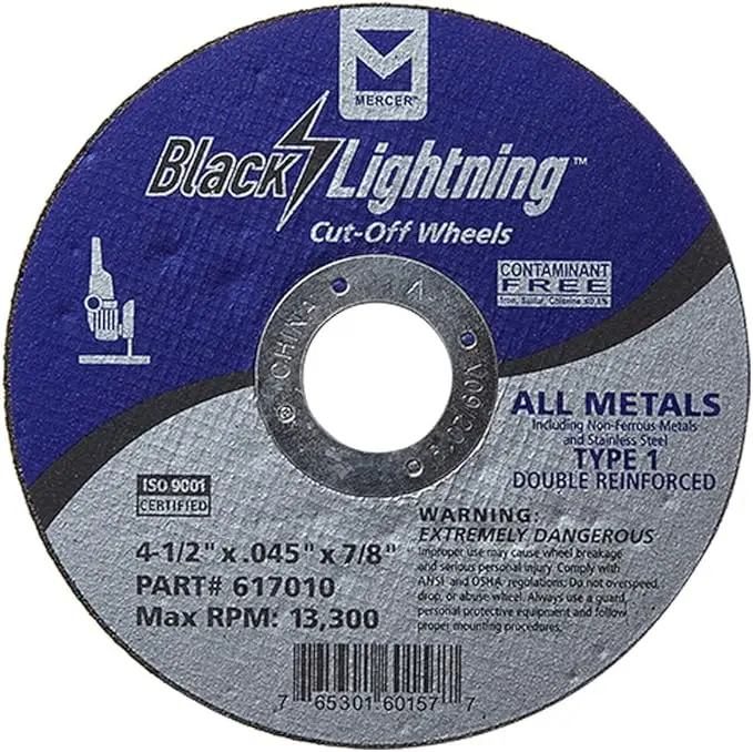 [617010 MRA] Type 1 All Metal Cut-Off Wheel 4-1/2"x.045x7/8"