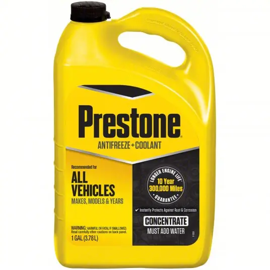 PRESTONE Antifreeze Coolant: Concentrated, 1gal.