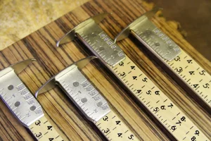 3-Line 7/8" x 36"Lumber Grading Ruler Straight Head