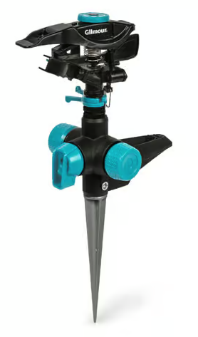 [821933-1011] Metal Spike Base Impact Sprinkler 5800 sq ft