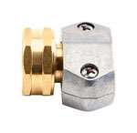 [801014-1003] 5/8 & 3/4 in. Brass/Zinc Threaded Female Clamp Coupling