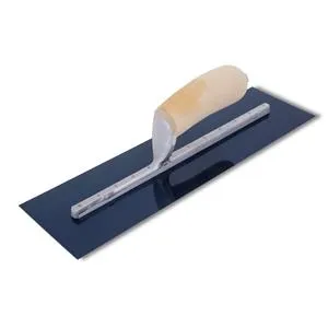 [13240] Blue Steel Finishing Trowel 14x3 Wood