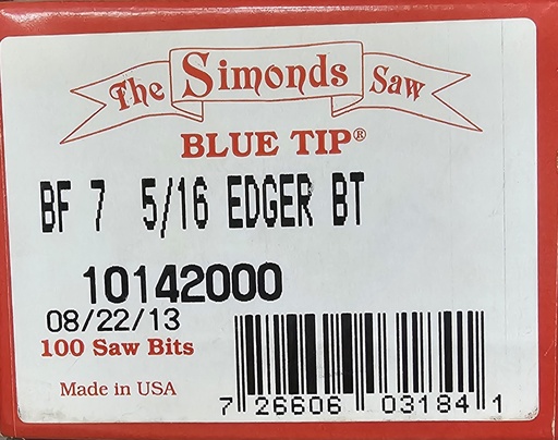 [10142000] BF 7 5/16 Edger Bit Simonds