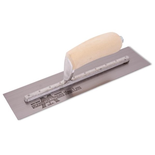 [13204] Finishing Trowel 12" x 3" Wood Grip