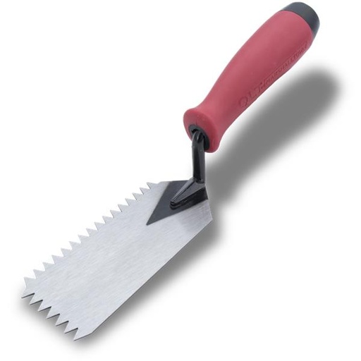 [28261] 1/4" V-Shaped Notched Margin Trowel 5"x2"